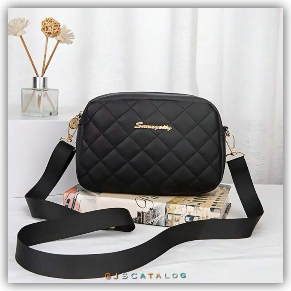 NEW Black Leather Crossbody Purse Bag